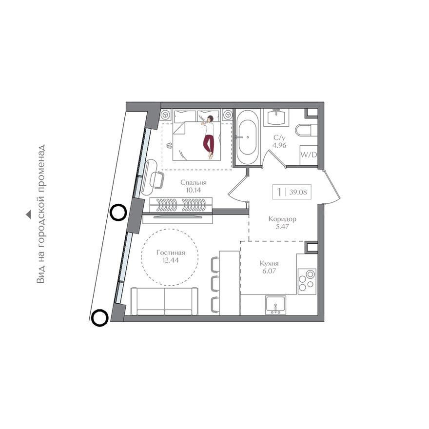 1к. квартира