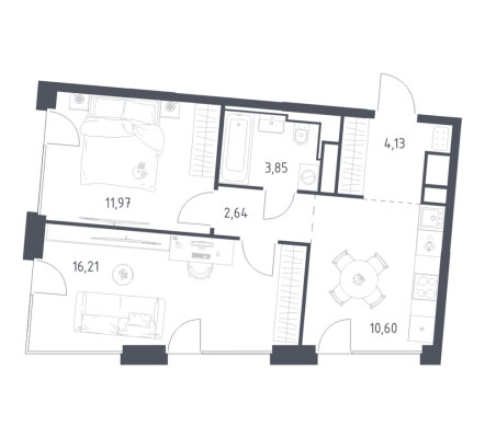 2к. квартира