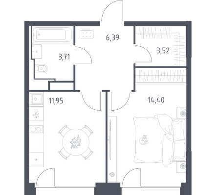 1к. квартира