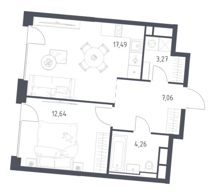 1к. квартира