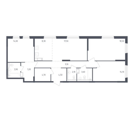 3к. квартира