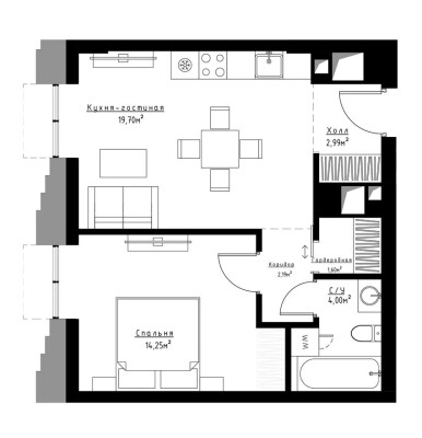 1к. квартира