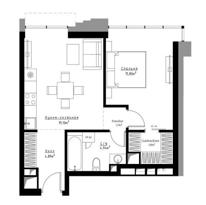 1к. квартира