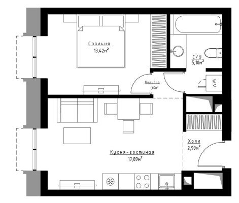 1к. квартира