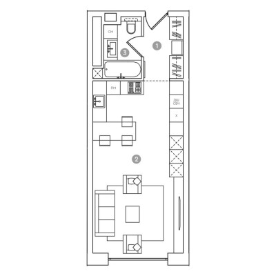 1к. апартаменты