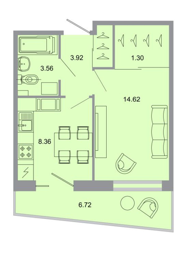 1к. квартира