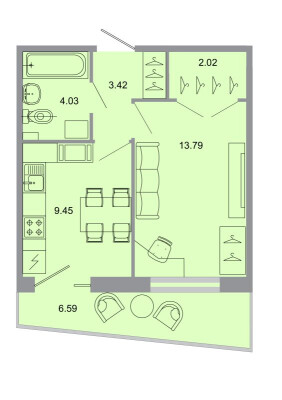 1к. квартира