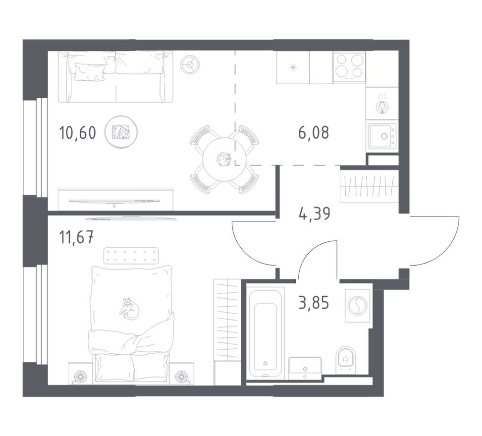 1к. квартира