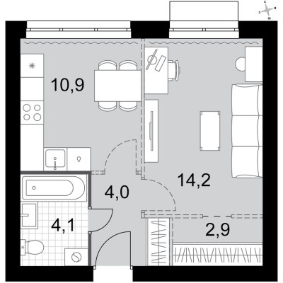1к. квартира