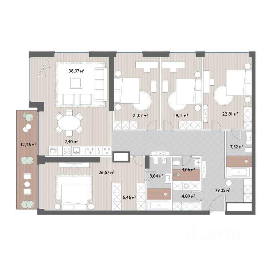 5к. квартира