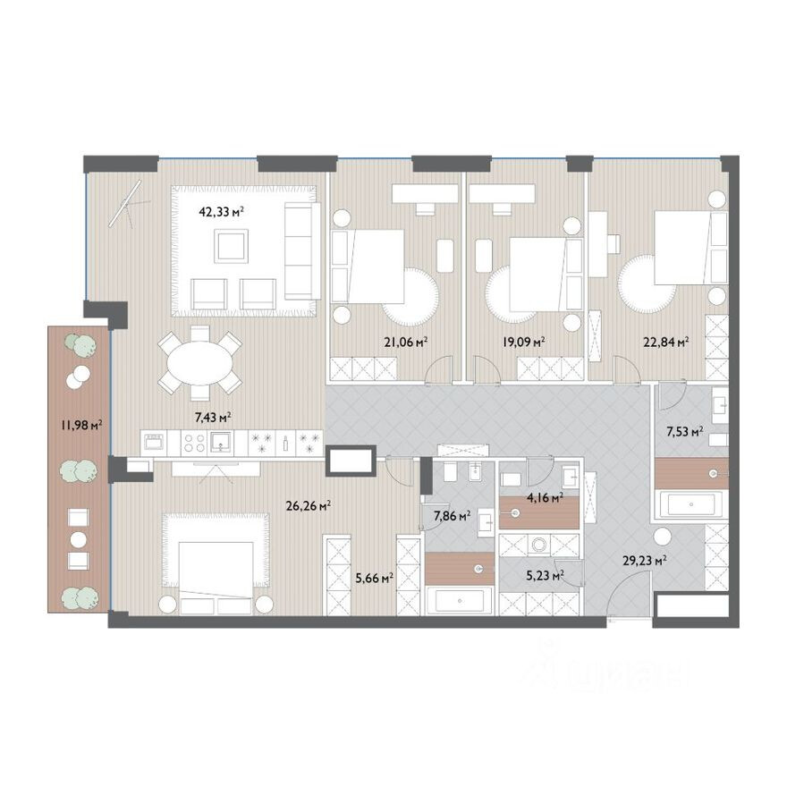 5к. квартира