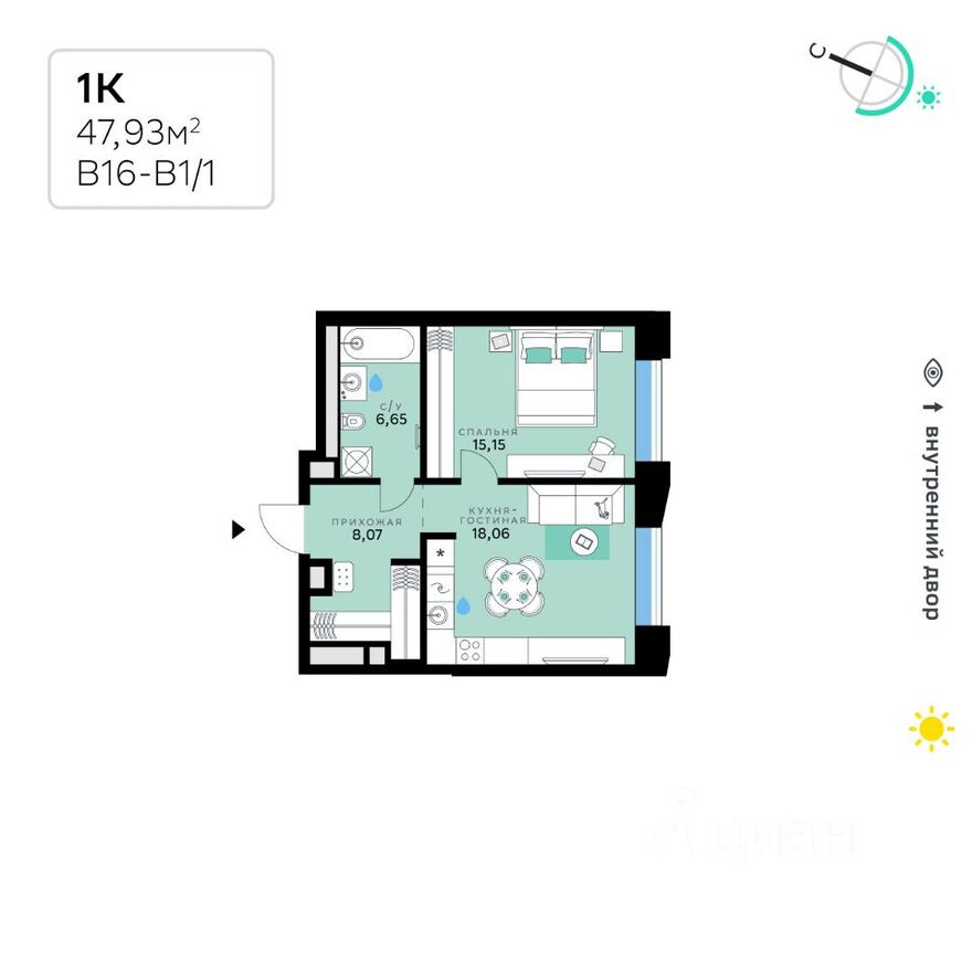 1к. квартира