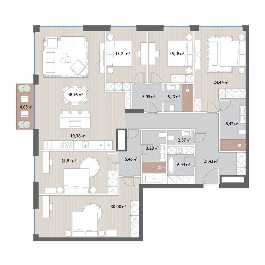 6к. квартира