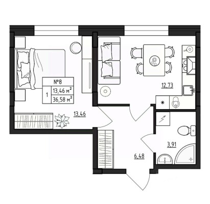 1к. квартира