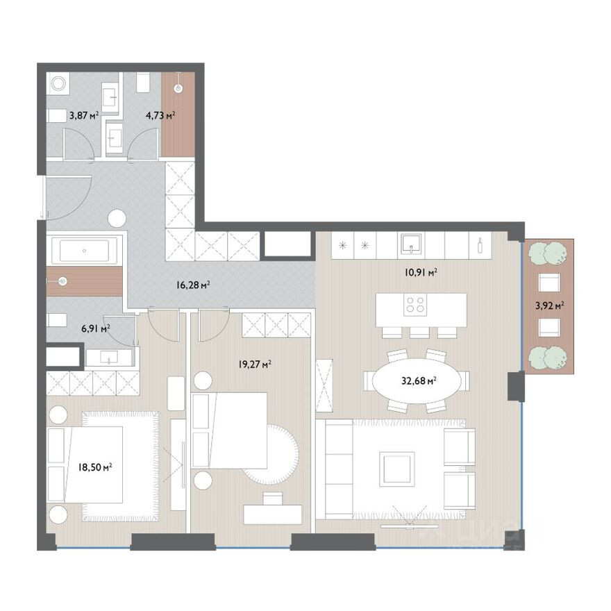 2к. квартира