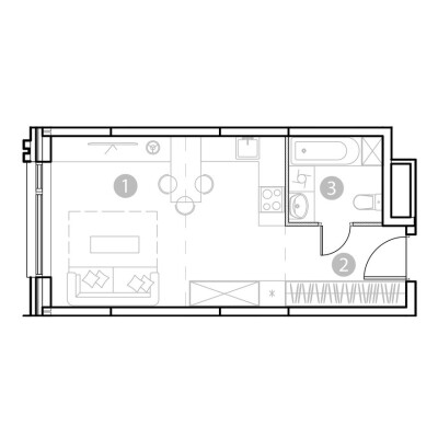 1к. апартаменты