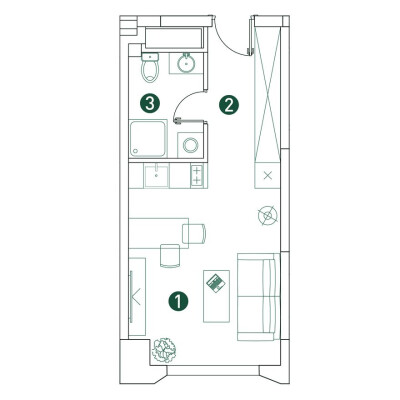 1к. квартира