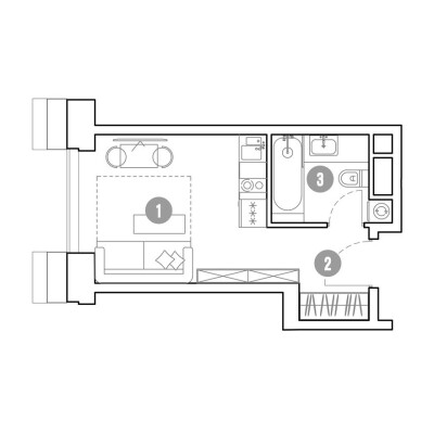 1к. апартаменты