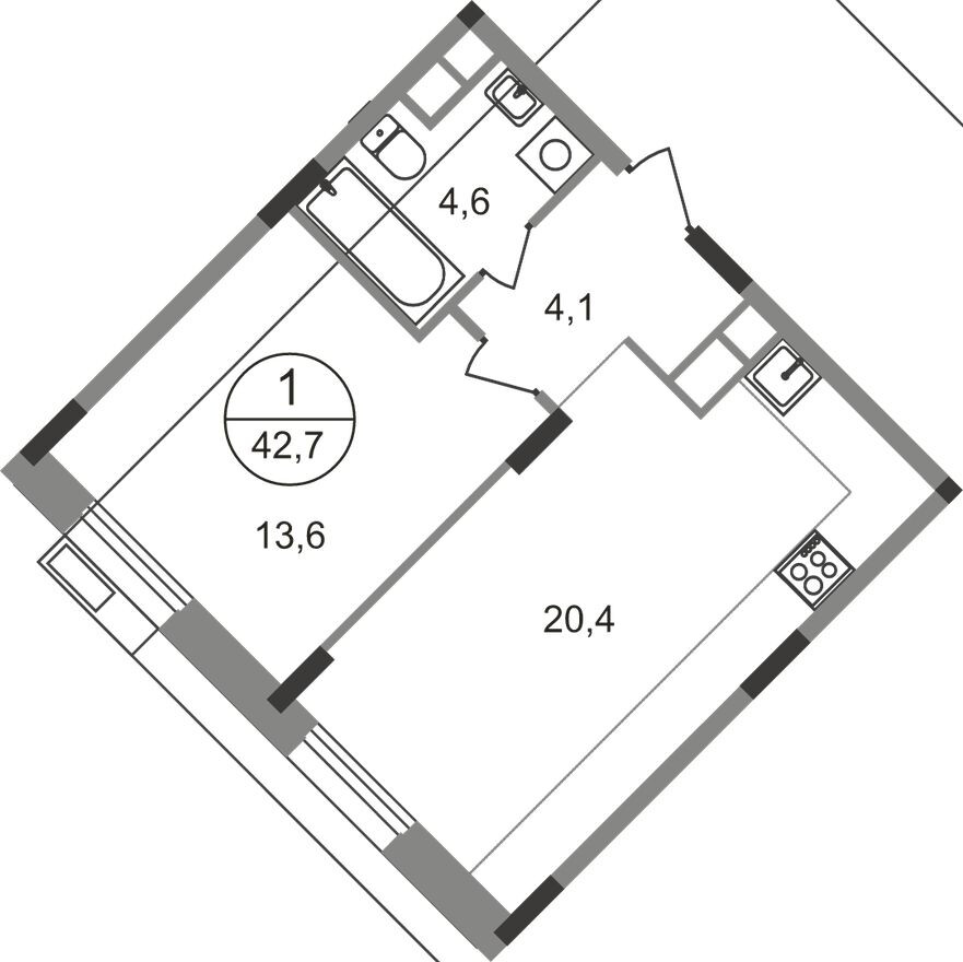 1к. квартира