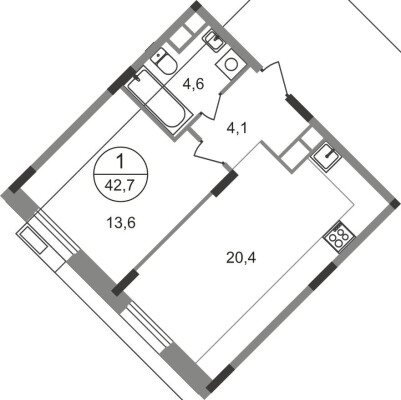 1к. квартира