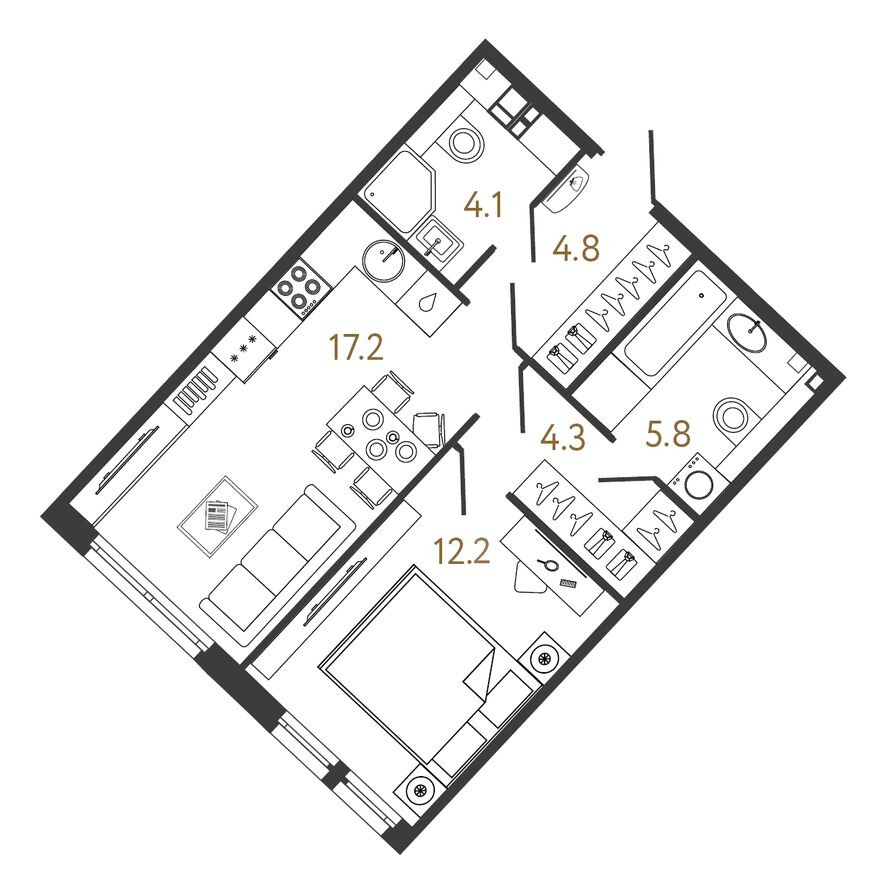 1к. квартира