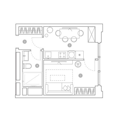1к. квартира
