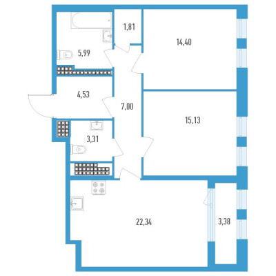 2к. квартира