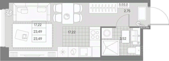 1к. квартира