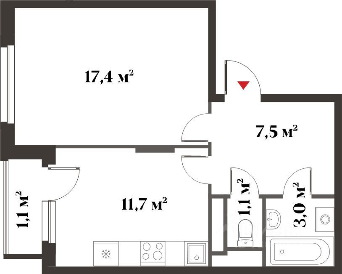 1к. квартира