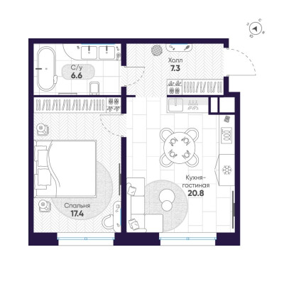 1к. квартира