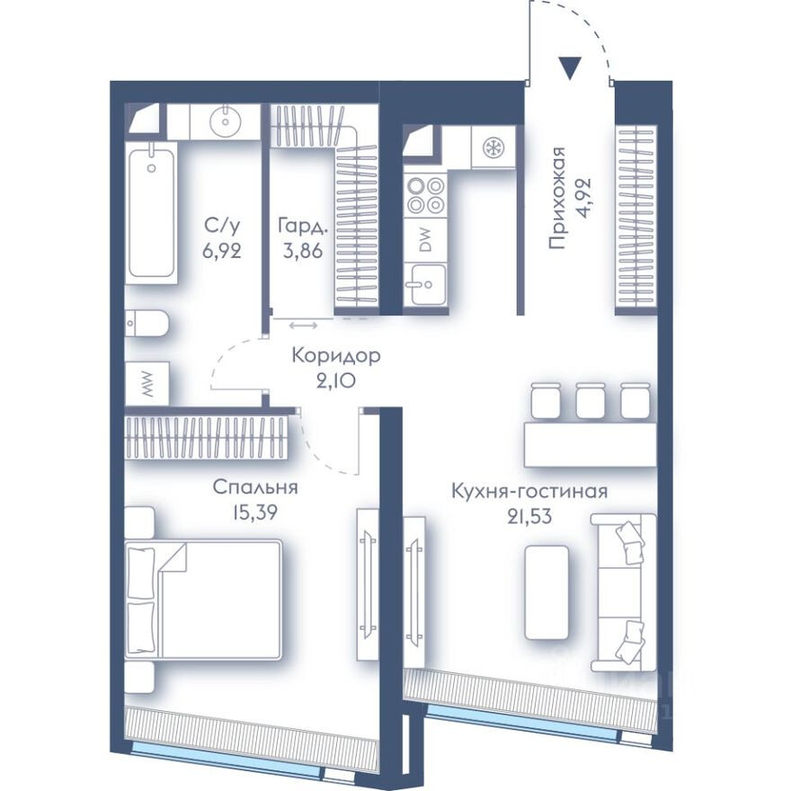 1к. квартира