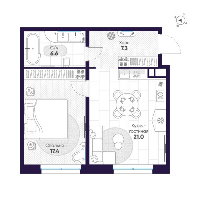 1к. квартира