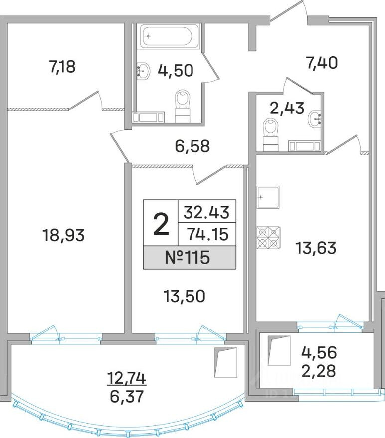 2к. квартира