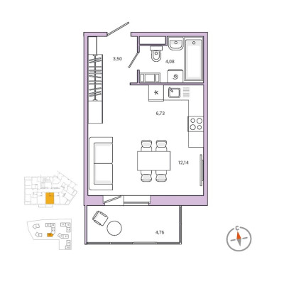 1к. квартира