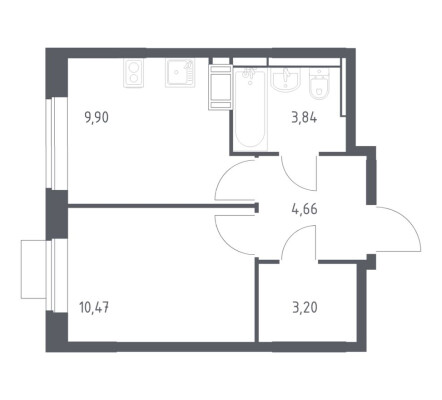 1к. квартира