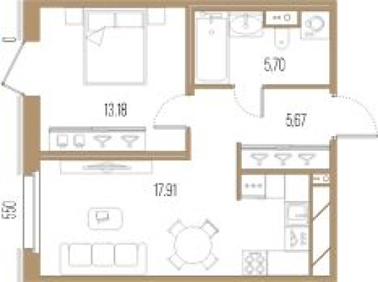 1к. квартира