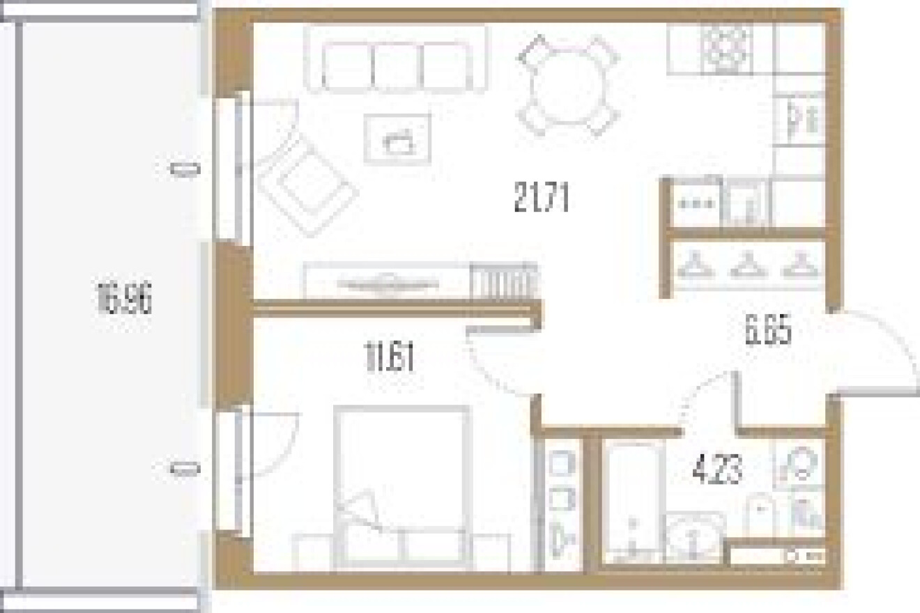 1к. квартира