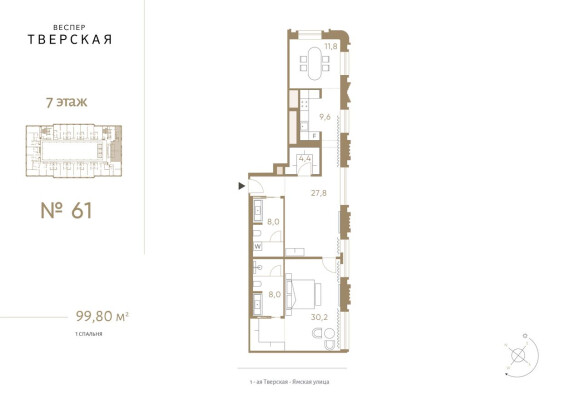 1к. апартаменты