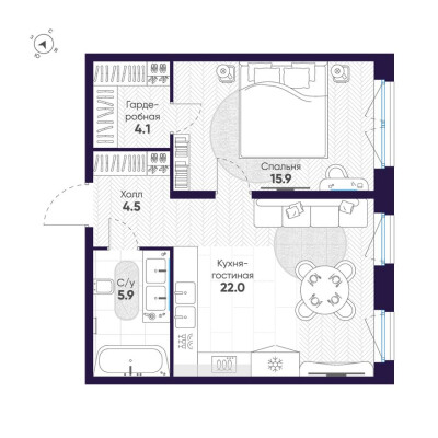 1к. квартира