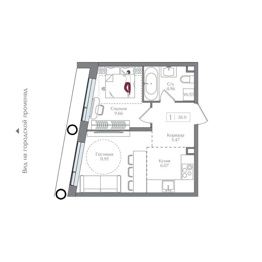 1к. квартира