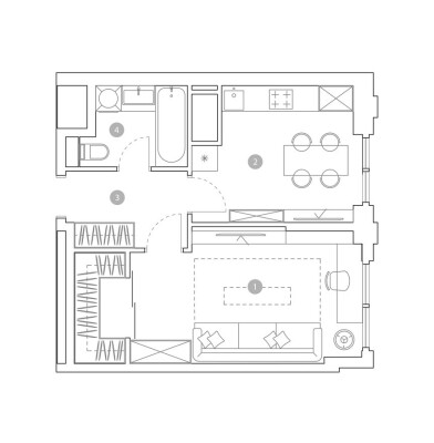 1к. квартира