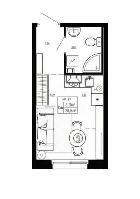 1к. квартира