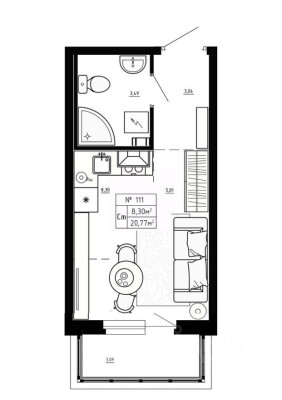 1к. квартира