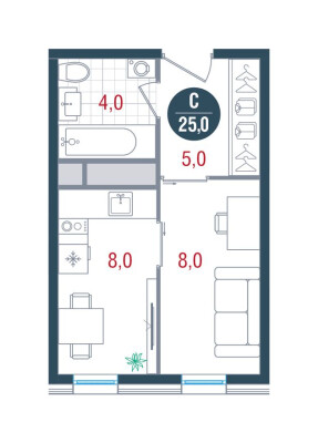 Студия-квартира