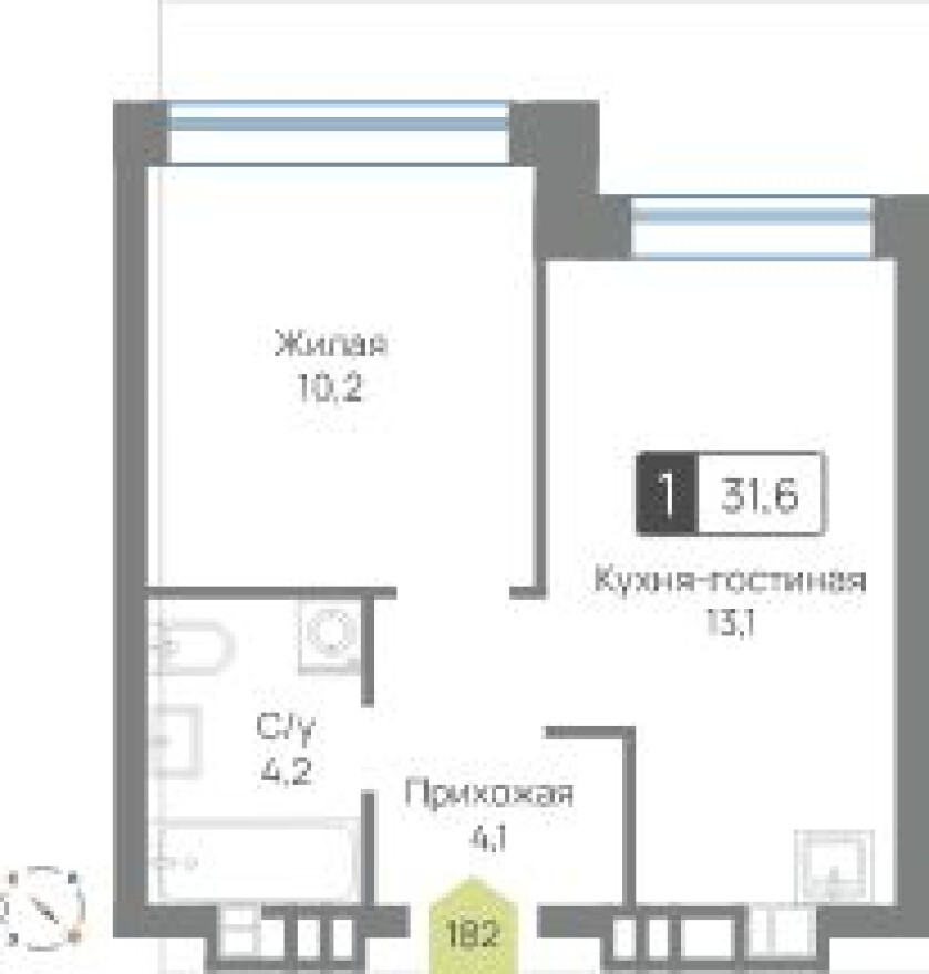 1к. квартира