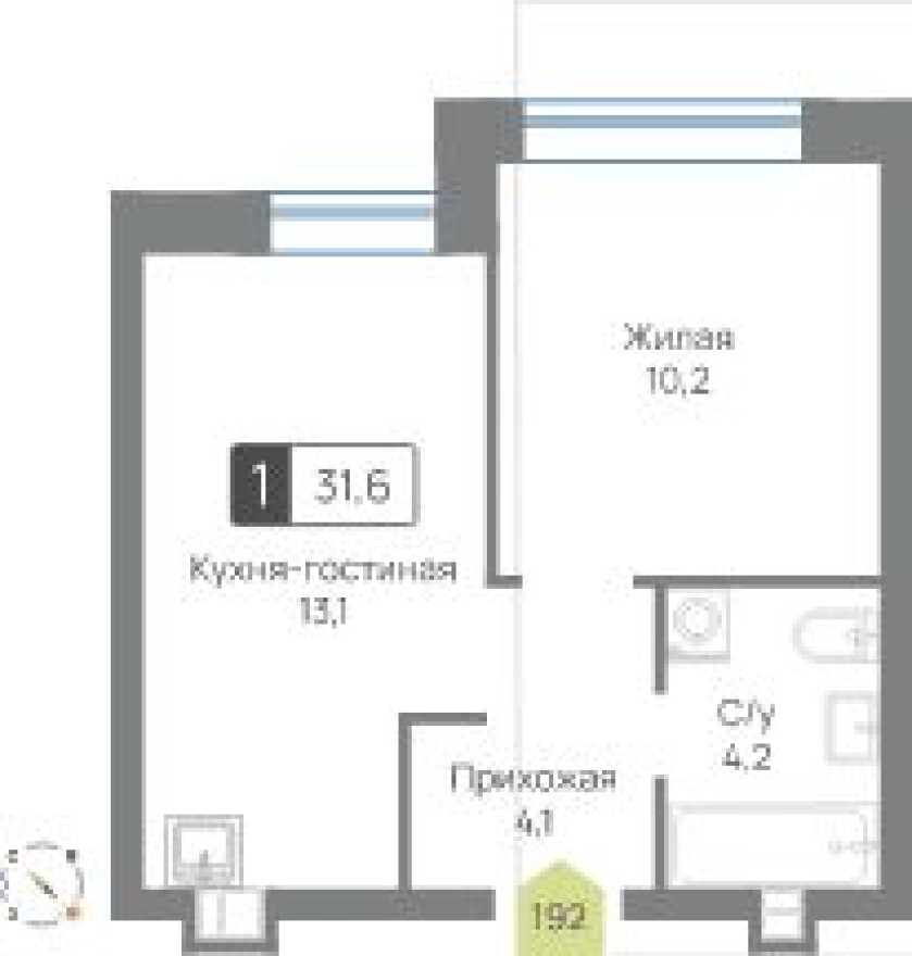 1к. квартира