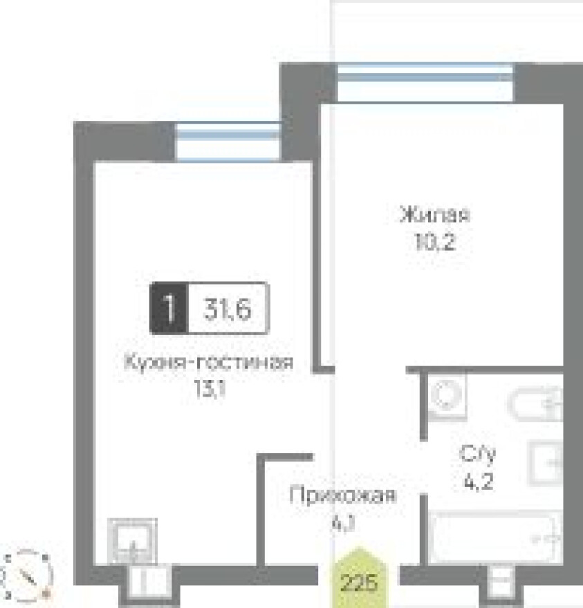 1к. квартира