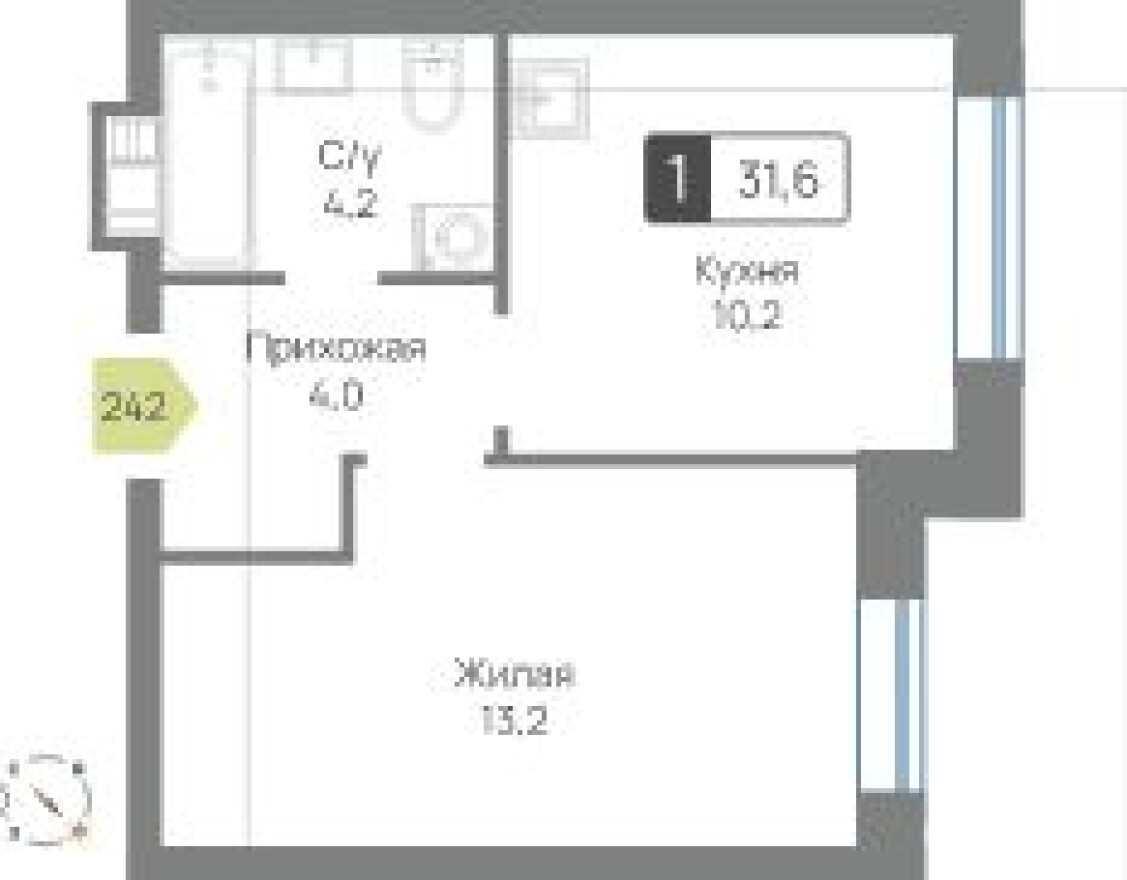 1к. квартира