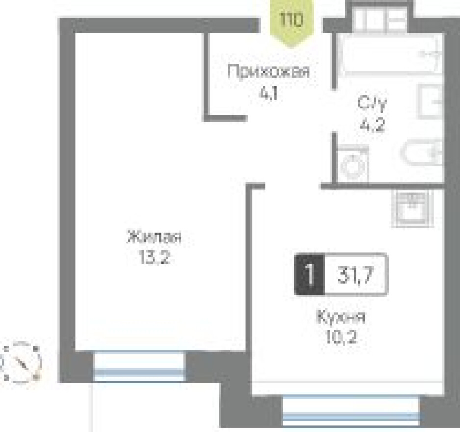 1к. квартира