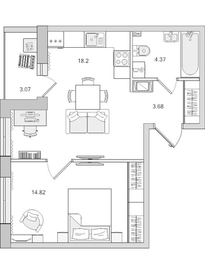 2е квартира